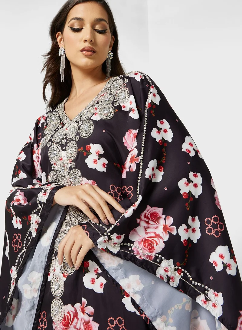 ارابيان كلوزيت قفطان بطبعات ازهار