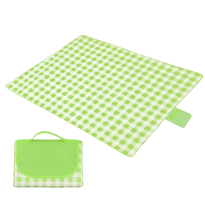 Garth Picnic Blanket | Beach Picnic Mat for Indoor & Outdoor | Sandproof Waterproof Larger Mat for Travel, Hiking, Park, Camping, Foldable | Washable Checkered Picnic Blankets (Random Color) - Image 1