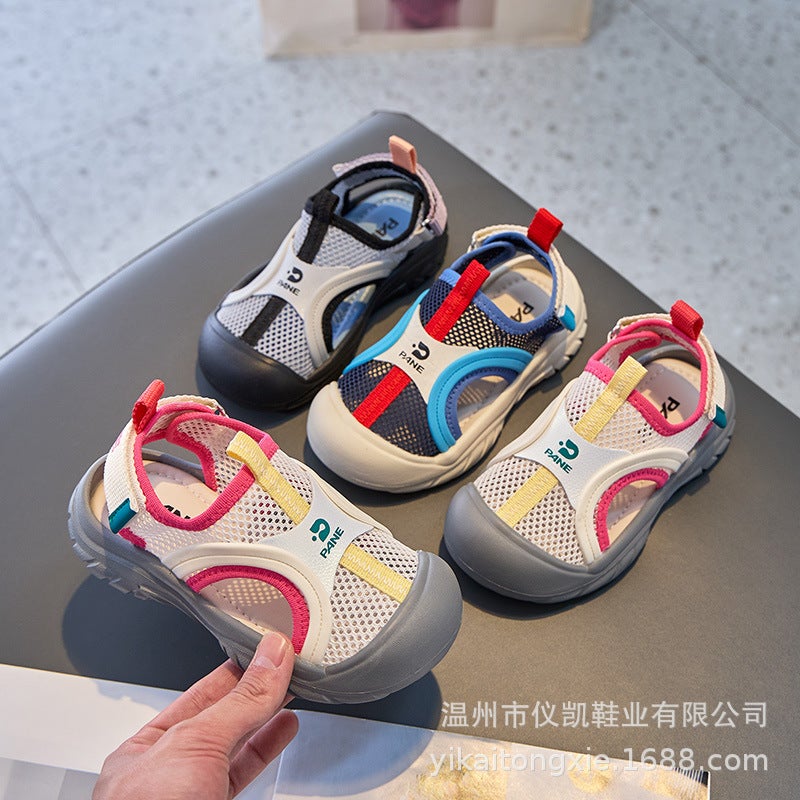 Children'S Toe Mesh Sandals Summer Breathable Sneaker Cool Boys Beach Shoes Girls Outdoor Shoes - Image 2