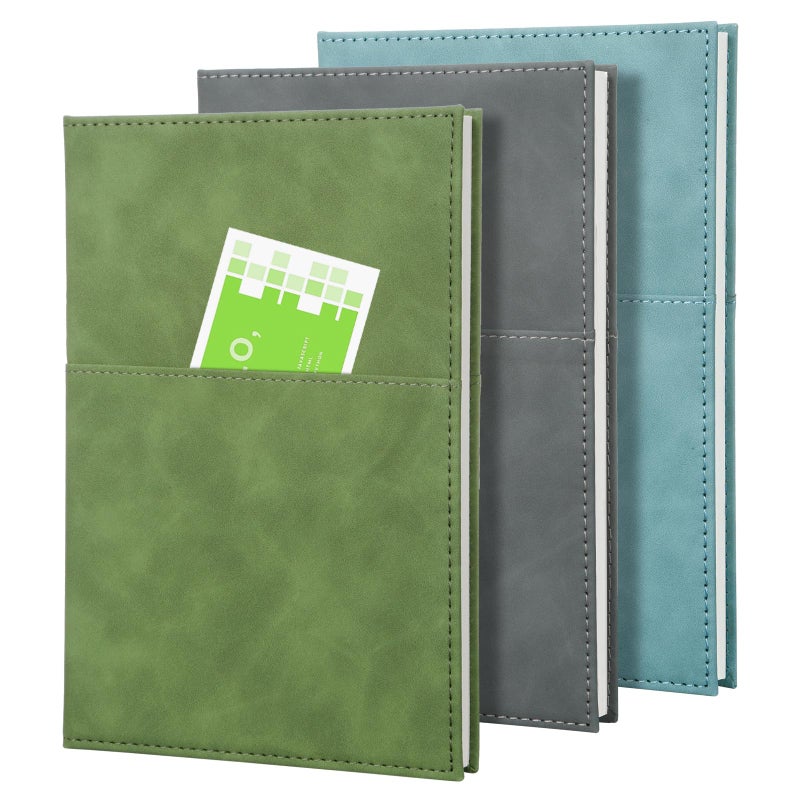 COMIX 3 Pack Lined Journals for Men Women, 240 Pages 5.6" x 8.3" Journaling Notebooks for Work & Note Taking, A5, College Ruled, Hardcover, Fits for Office School Home - Image 1