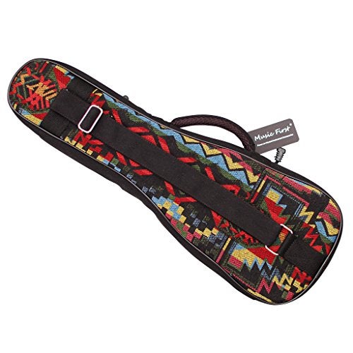 MUSIC FIRST Woven THE NATIVE Vintage Style Ukulele case ukulele bag ukulele gig bag (21 inch Soprano, The Native) - Image 2