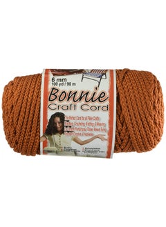 Pepperell BB6-100-022 6mm Bonnie Macramé Craft Cord, 100-Yard, Rust
