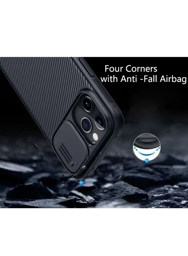 Nillkin Apple iphone14 Pro Max Case with Soft TPU and Slide Camera Design, 360 Full Body Coverage Shockproof Phone Cover, Four Corners Anti -Fall Airbag Anti-Scratch&Anti-fingerprint6.7Inch(Black) - Image 4