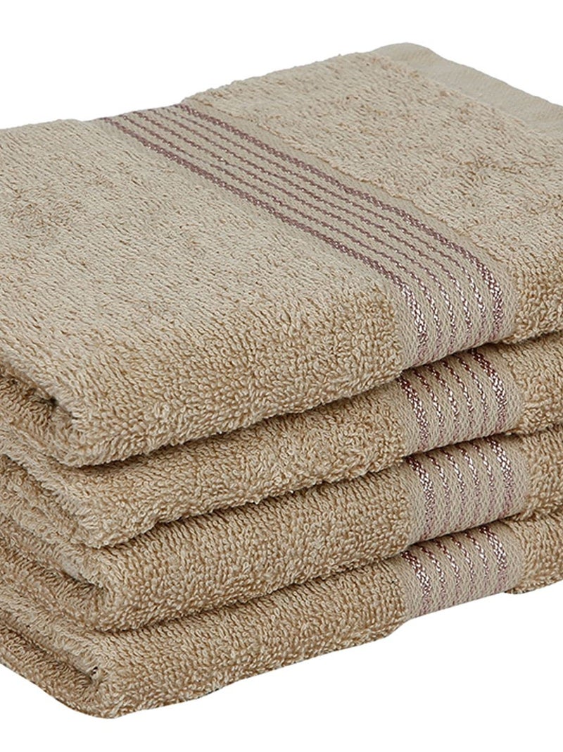 Bianca KOPA Quick Dry 100% Cotton Soft Terry Towel -4pc Hand Towel (d'ross) Solid-Taupe - Image 4