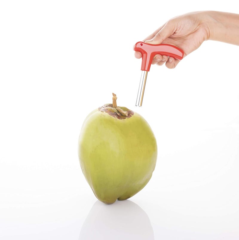 Ritu Stainless Steel Coconut Opener Tool and Driller with Comfortable Grip | Durable Knife Tool for Tender Coconut Opening | Handy Fruit Opener for Kitchen and Outdoor Use - Image 1