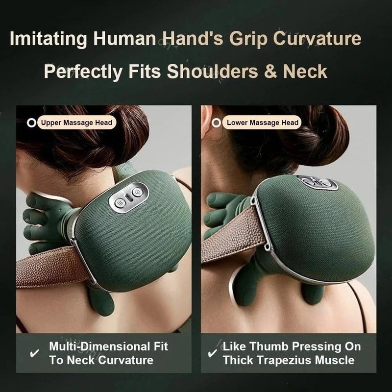 N7 Master Hand Shoulder and Neck Massager Cervical Massager - Electric Neck Massager with Hands for Deep Tissue Shiatsu - Portable Massage for Neck Pain Relief - Real Hands Massager Experience - Image 4