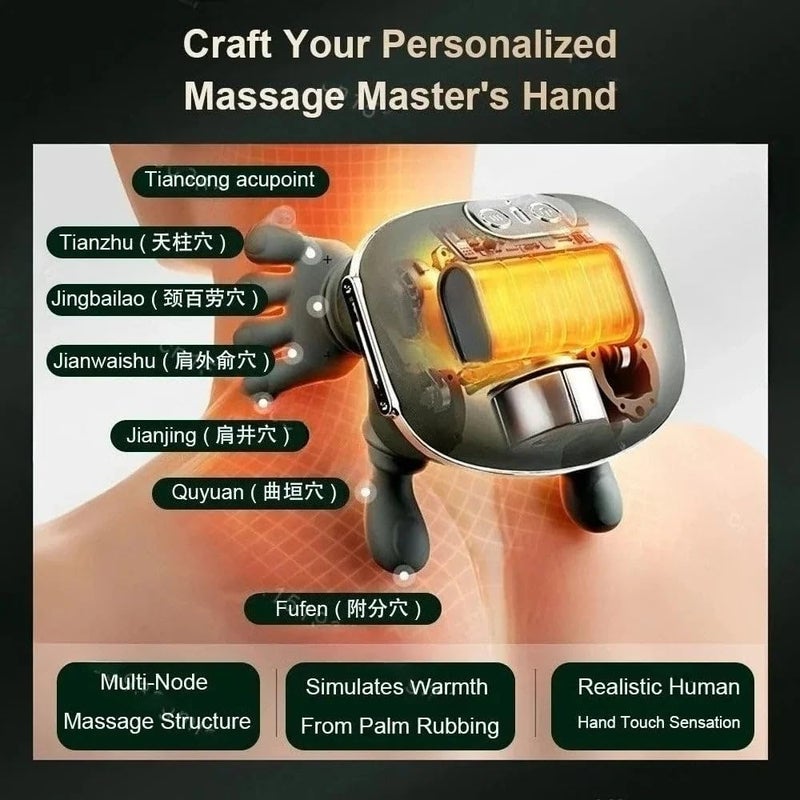 N7 Master Hand Shoulder and Neck Massager Cervical Massager - Electric Neck Massager with Hands for Deep Tissue Shiatsu - Portable Massage for Neck Pain Relief - Real Hands Massager Experience - Image 3