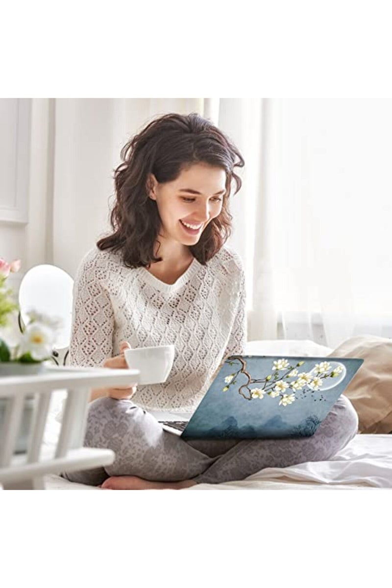 AIMSA Laptop Skin Sticker Decal, 12 13 13.3 14 15 15.4 15.6 inch Laptop Art Decal Protector Notebook Netbook PC 15.6" Universal Vinyl Cover, White Magnolia Flower - Image 5