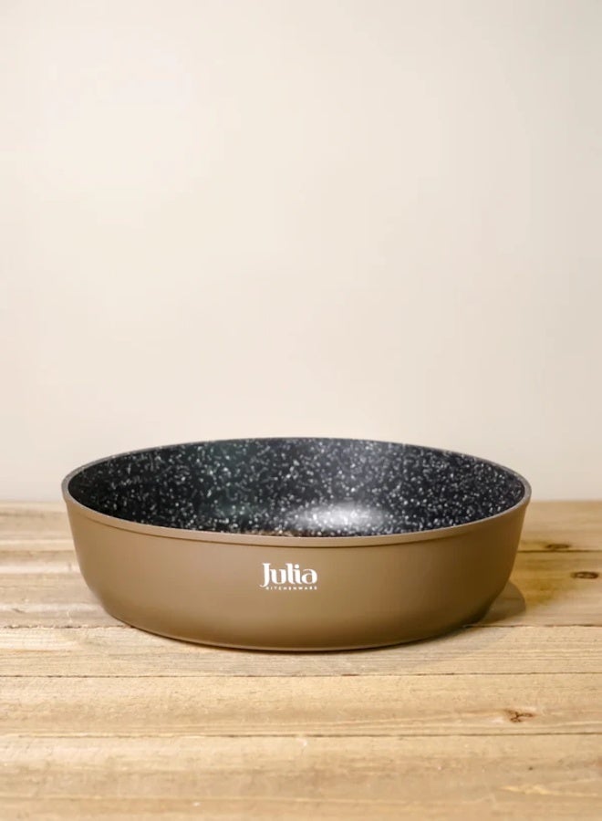 جوليا طقم أواني جوليا إيليت بروف براون من الجرانيت المستدير المطروق - Image 5