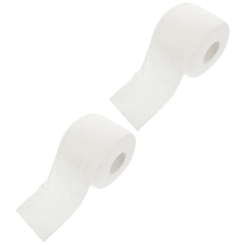 2 Rolls Facial Tissue Disposable Face Towel Makeup Removing Face Towel for Home Travel - Image 1