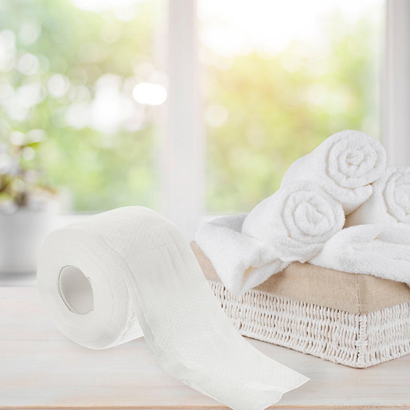 2 Rolls Facial Tissue Disposable Face Towel Makeup Removing Face Towel for Home Travel - Image 5