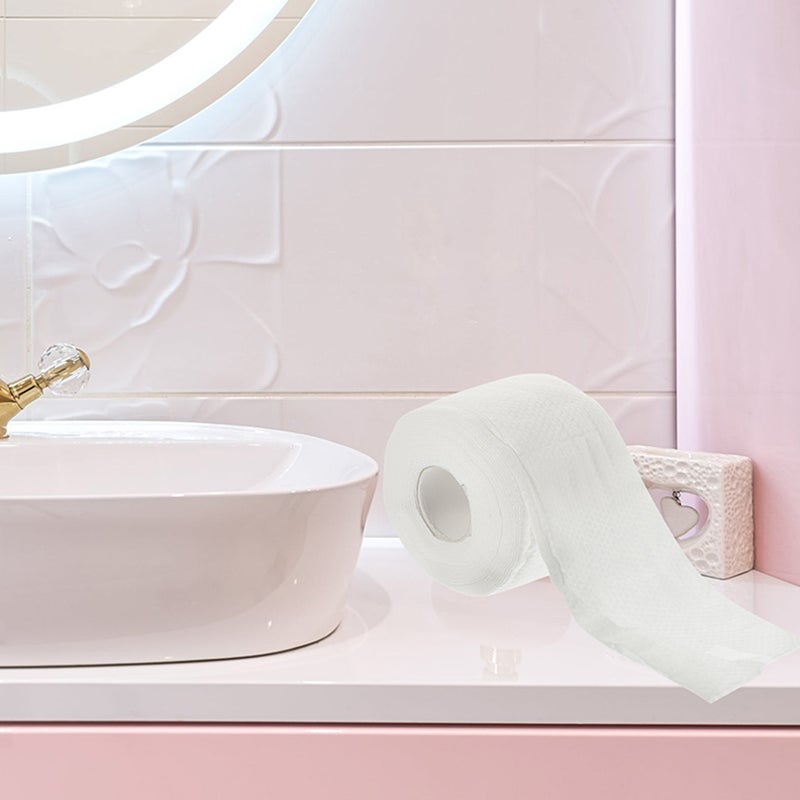 2 Rolls Facial Tissue Disposable Face Towel Makeup Removing Face Towel for Home Travel - Image 4