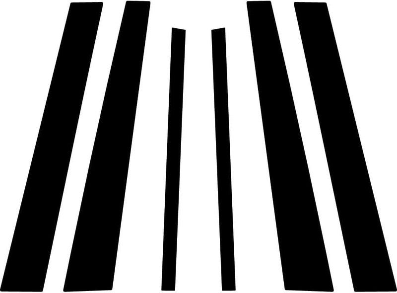 Rvinyl Pillar Post Window Trim for Mercury Grand Marquis 1992-2011 - Carbon Fiber 4D (Black) - Image 3