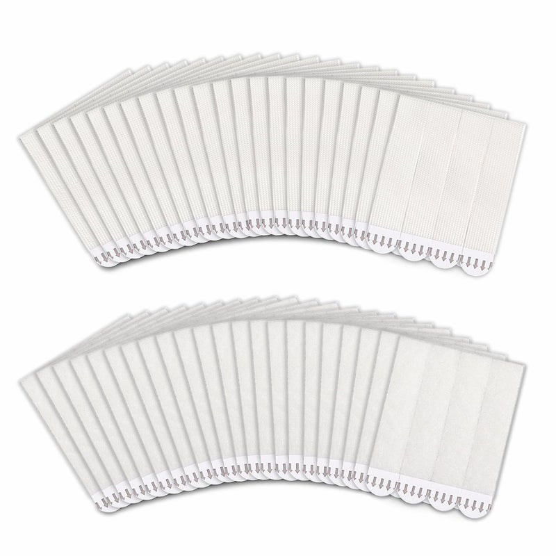 MOVELYST 60-Pairs(120 Strips) Large Picture Hanging Strips Heavy Duty, Removable Hook and Loop Tape, Picture Hanger Damage Free, Waterproof Adhesive Strips for Frame Hanging - Image 1
