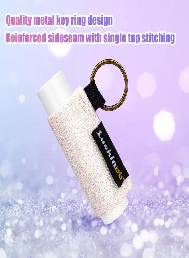 LUCKINEE 3PCS Lip Balm Holder Keychain Lip Gloss Keychain Holder Lipstick Keychain Holder Lip Balm Pouch Compatible with ChapStick Key Chain, Burt's Bees-Christmas Stocking Stuffers - Image 5