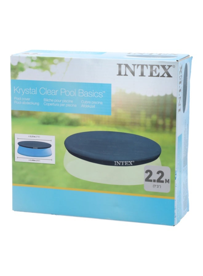 Intex PVC Inflatable Pool Cover for Keep Dirt, Debris, and Insects Out Blue 2.2m - Image 1