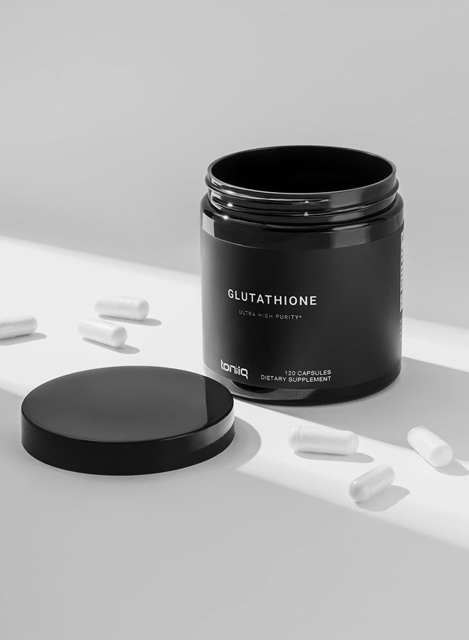 Toniiq Ultra High Strength Glutathione Capsules - 1000mg Concentrated Formula - 98%+ Highly Purified and Bioavailable - Non-GMO Fermentation - 120 Capsules Reduced Glutathione Supplement - Third Party Tested - Image 3