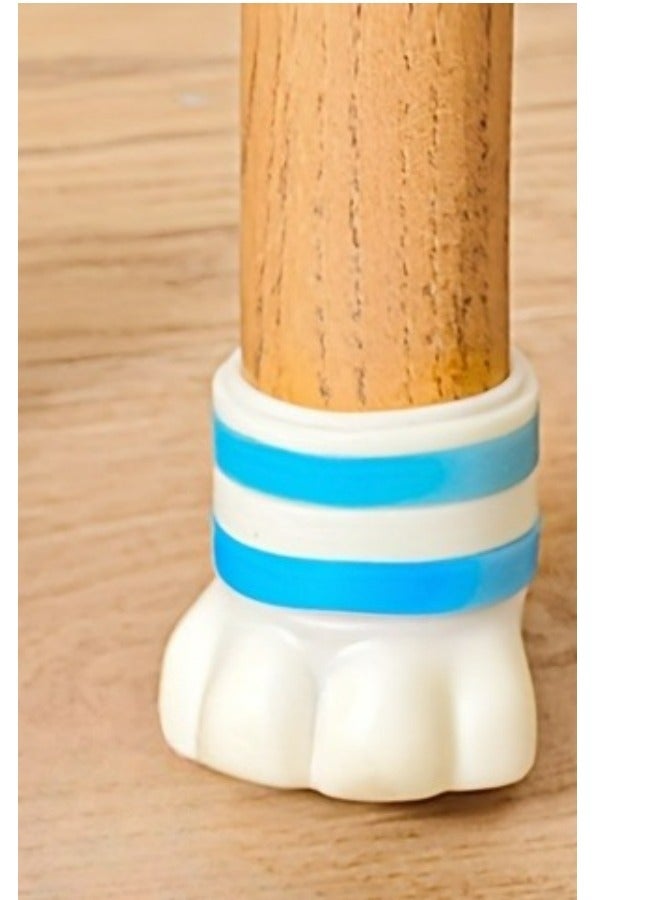 4pc Cat Claw Chair Leg Protector, Cute Cartoon, Protect Wooden Floor, Silicone Felt, Furniture Leg Cover - Image 4