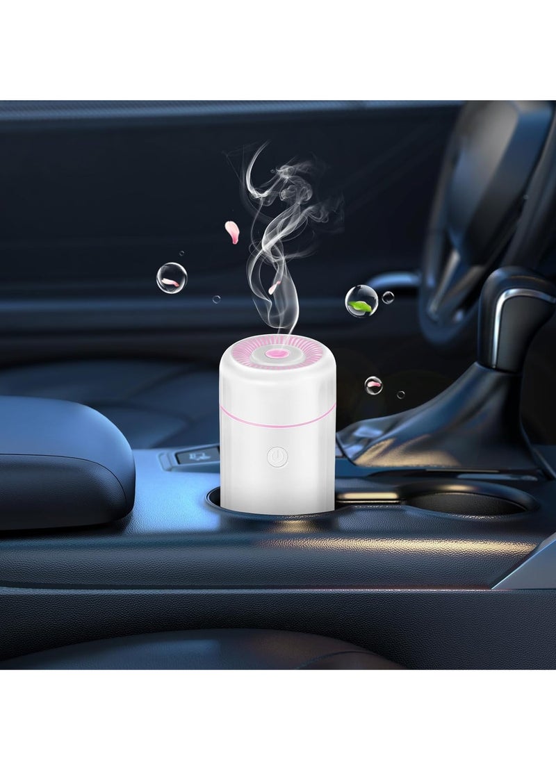 KASTWAVE Car Diffuser, Aromatherapy Diffusers for Essential Oils, USB Mini Cool Mist Scent Air Humidifier with 7 Led Color Changing Light for Car Home Room Office Bedroom - Image 1