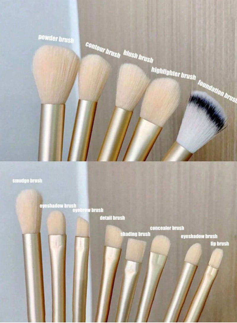 13-Piece Professional Makeup Brush Set with Travel Case – Full Face & Eye Brushes for Seamless Application - Image 4