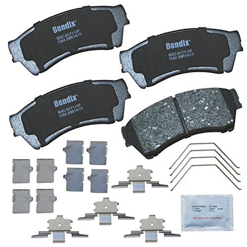 Bendix Priority1 CFC1164 Ceramic Front Brake Pads for Ford Fusion 2012-2006, Lincoln MKZ 2012-2007, Zephyr 2006, Mazda 6 2013-2006, Mercury Milan 2011-2006 - Image 1