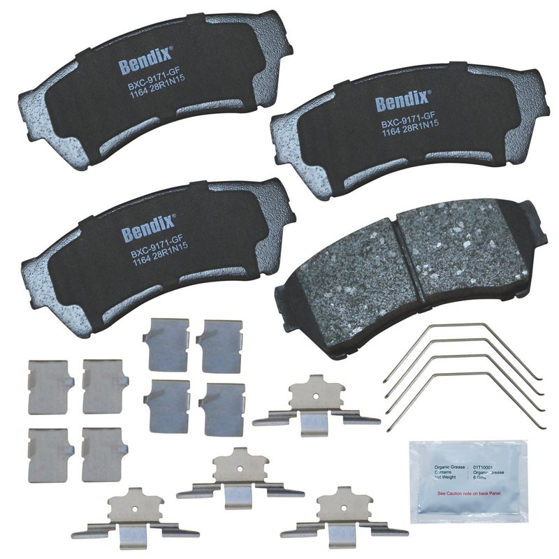 Bendix Priority1 CFC1164 Ceramic Front Brake Pads for Ford Fusion 2012-2006, Lincoln MKZ 2012-2007, Zephyr 2006, Mazda 6 2013-2006, Mercury Milan 2011-2006 - Image 4