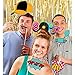 LUOEM 21pcs 80s Photo Booth Props Funny Birthday Party Photo Props with Wooden Sticks Creative Party Supplies for 1980s Theme Birthday Party Decoration Accessories - Image 2