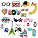 LUOEM 21pcs 80s Photo Booth Props Funny Birthday Party Photo Props with Wooden Sticks Creative Party Supplies for 1980s Theme Birthday Party Decoration Accessories - Image 4