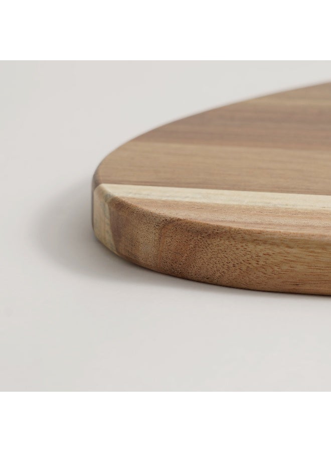 ALBERTO لوح جبن من خشب الأكاسيا مع قبة زجاجية 40*24.5*16.3 سم - Image 4