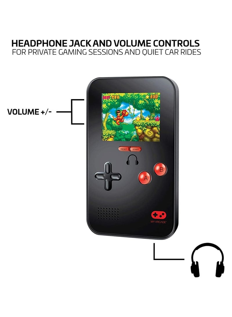 My Arcade Go Gamer Portable - Handheld Gaming System - 300 Retro Style Games - High Resolution - Battery Powered - Full Color Display - Volume Buttons - Headphone Jack - Electronic Games - Image 2