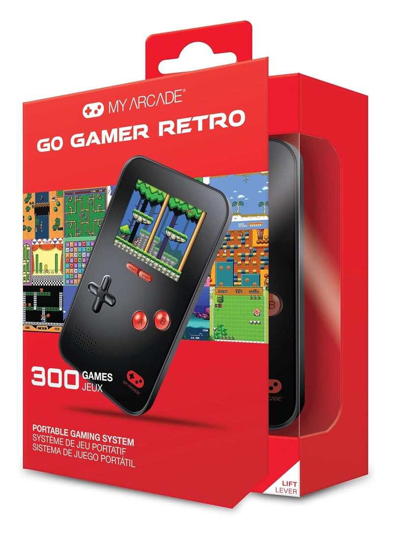 My Arcade Go Gamer Portable - Handheld Gaming System - 300 Retro Style Games - High Resolution - Battery Powered - Full Color Display - Volume Buttons - Headphone Jack - Electronic Games - Image 4