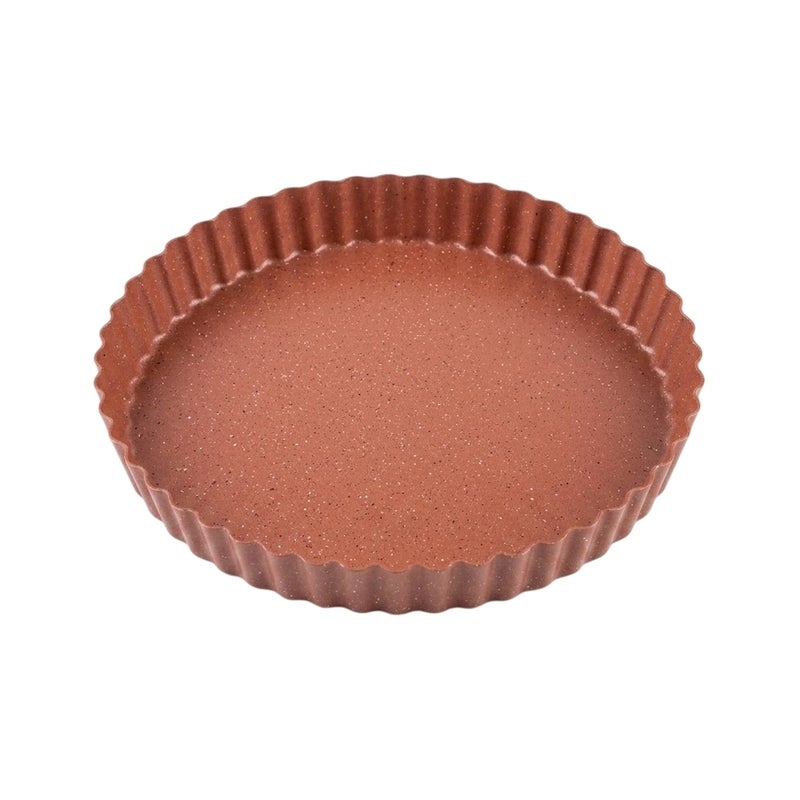 Round Nonstick Tart Pan Fluted Edge Baking Tray Pie Dish 21 cm - A1-36 - Image 1