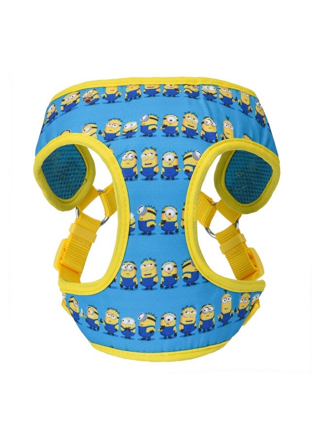 Minions The Rise of Gru Size Small Dog Harness | Small Blue Dog Harness Minions in a Row | Comfortable No-Pull Mesh Dog Harness for Small Dogs, Cute Dog Apparel & Accessories - Image 1