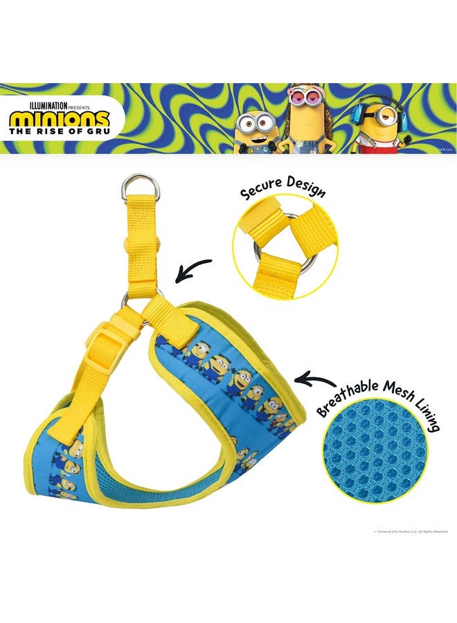 Minions The Rise of Gru Size Small Dog Harness | Small Blue Dog Harness Minions in a Row | Comfortable No-Pull Mesh Dog Harness for Small Dogs, Cute Dog Apparel & Accessories - Image 4