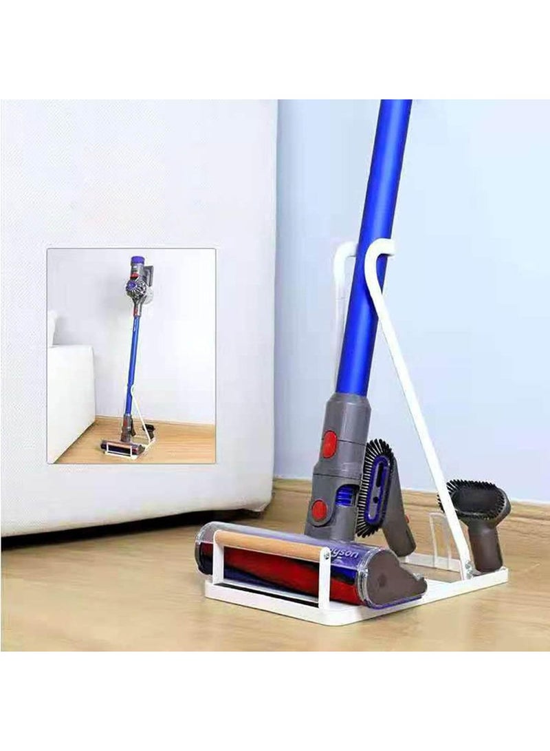 Arabest Metal Vacuum Stand, Stable Storage Bracket Holder, Universal Vacuum Cleaner Stand, Bracket Organizer Rack for Kitchen Floor Stand Holder Portable, Black  - Image 4