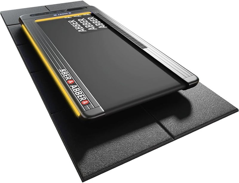 ABBER 63"x30" Walking Pad Mat for Carpet Floors,Under Bike Treadmill Mat for Hardwood Floor Protection,0.24" Thick Exercise Equipment Matt Compatible with Peloton Matt Stationary Exercise Bike Trainer Pad - Image 1