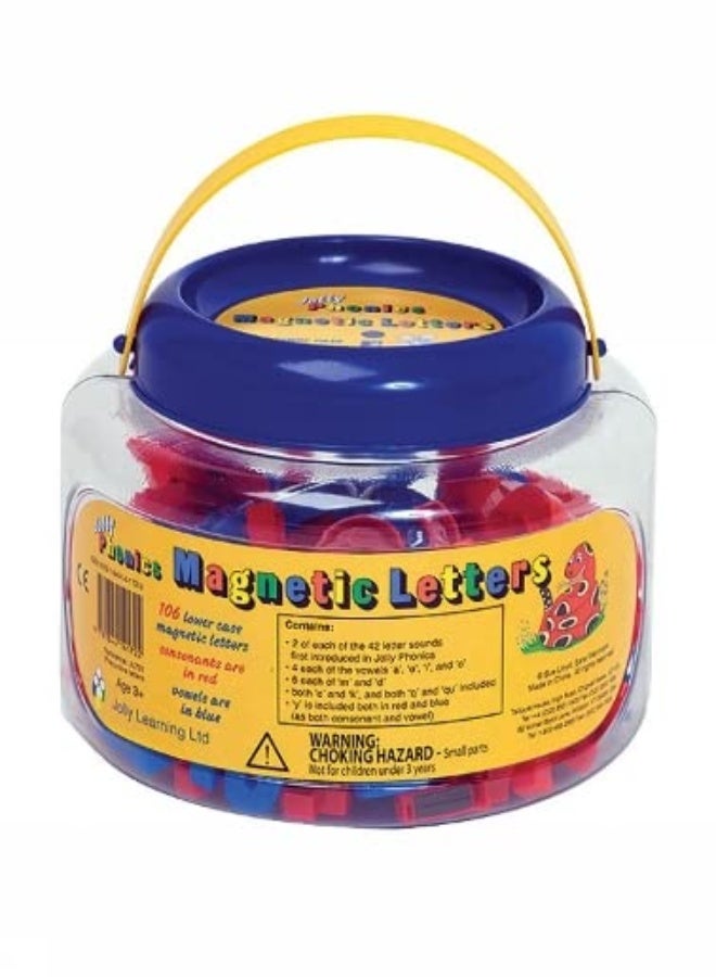 Jolly Phonics Magnetic Letters: In Precursive Letters (tub of 106) 