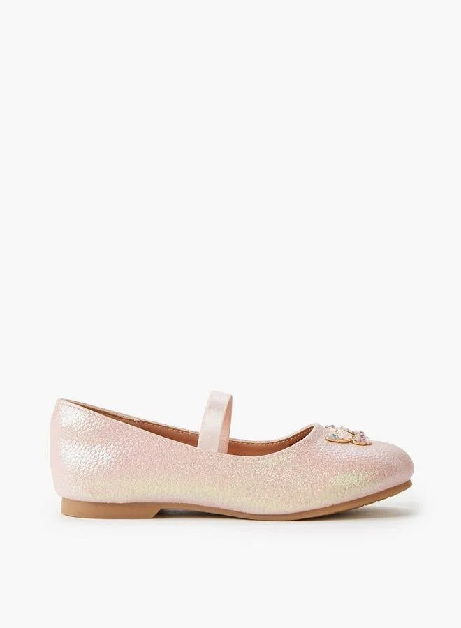 جونيورز Girls Slip-On Ballerina Shoes