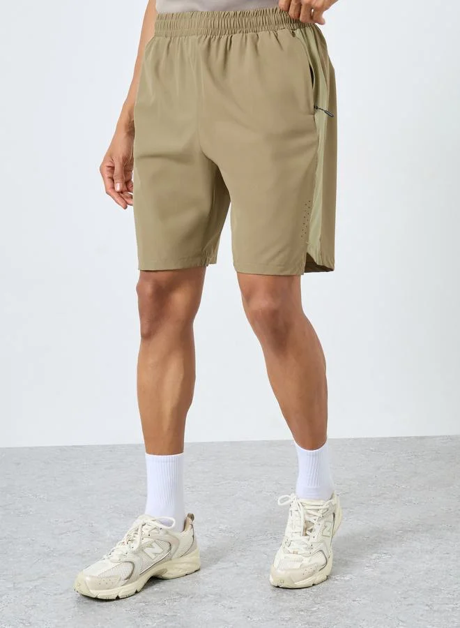 Styli Men Regular Fit Athleisure Running Shorts