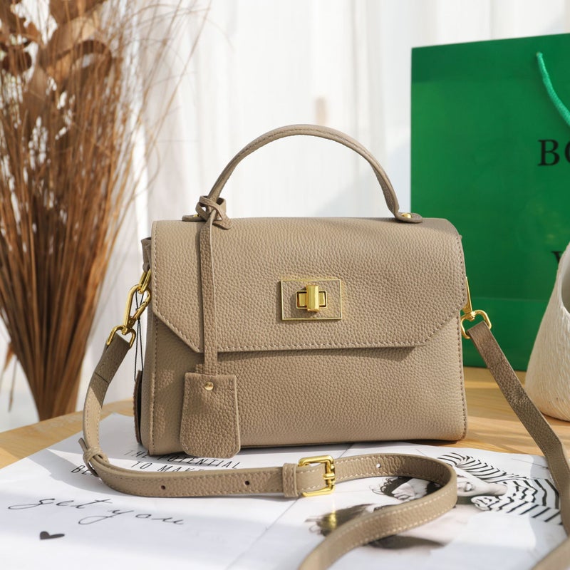High-End Soft Leather Tote Bag Leather Women'S Bag New Fashion Gift Bag All-Match Portable Shoulder Messenger Bag - Image 1