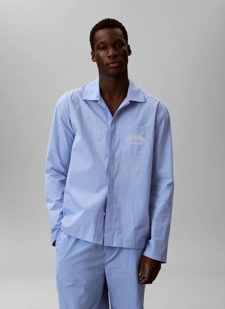 CALVIN KLEIN  Cotton Crest Logo Pyjama Set for Men | Best Price UAE