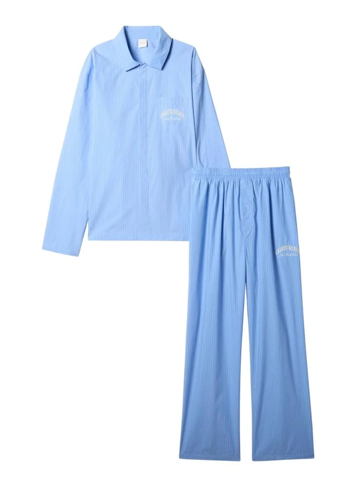 CALVIN KLEIN  Cotton Crest Logo Pyjama Set for Men | Best Price UAE