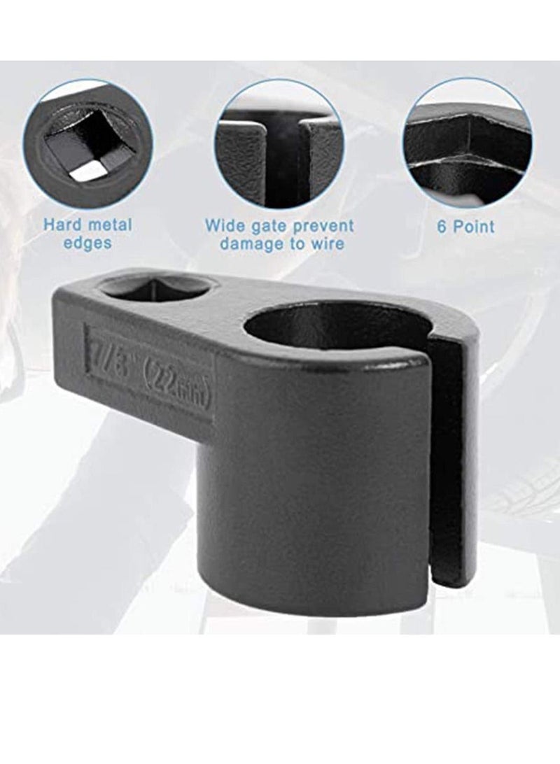 Premium Offset Oxygen Sensor Socket, 3/8-Inch Drive, 7/8-Inch (22mm) Wire Gate Accesses Sensor from The Side to Prevent Wire Damage Universal, for Most Models of Cars - Image 2