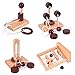 KINGOU 4 Pack Classic Wooden Rope Puzzle Set Ring Puzzles String Solution Central Brain Teaser for AdultsKids Game - Image 4