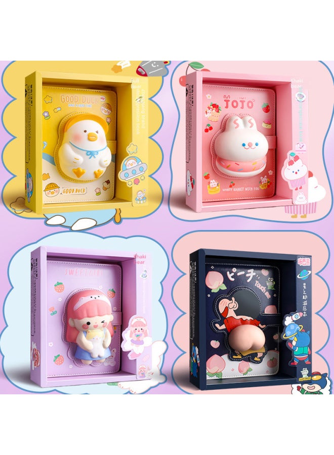 Kaba Bear Decompression Book Decompression Notebook Student Super Cute Girl Creative Cartoon Hand Book Net Red Hand Book - Image 2