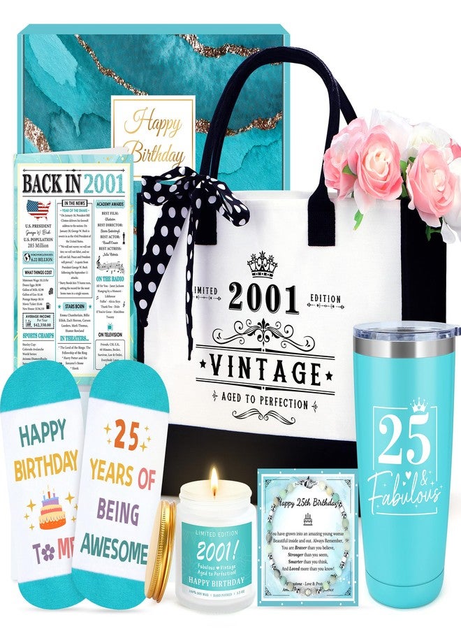 Launrada 25th Birthday Gifts for Women Unique Gift for 25 Year Old Woman Cool 25 Years Old Birthday Gifts for Her Funny Gift Ideas for 25 Year Olds Female Happy 25th Bday Decorations for Young Women Daughter - Image 1