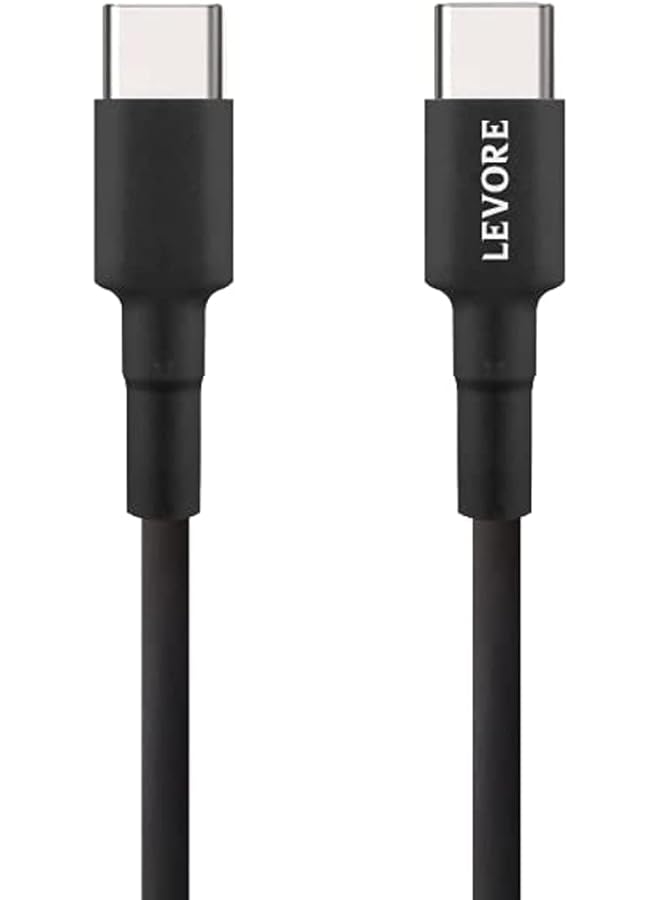 ليفور كابل شحن TPE من النوع C إلى C 1 متر أسود Lc5311 Bk