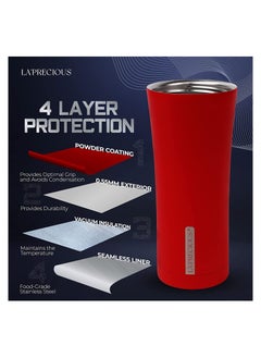 LA’ PRECIOUS Travel Coffee Mug 500 ml - Vacuum Insulated Stainless Steel Tumbler - Double Walled - Thermos Coffee Cup - pzsku/ZEC3682BC865466ECB74DZ/45/_/1680691590/15ed2e03-ddfe-4e65-85ac-18a6fc871a51