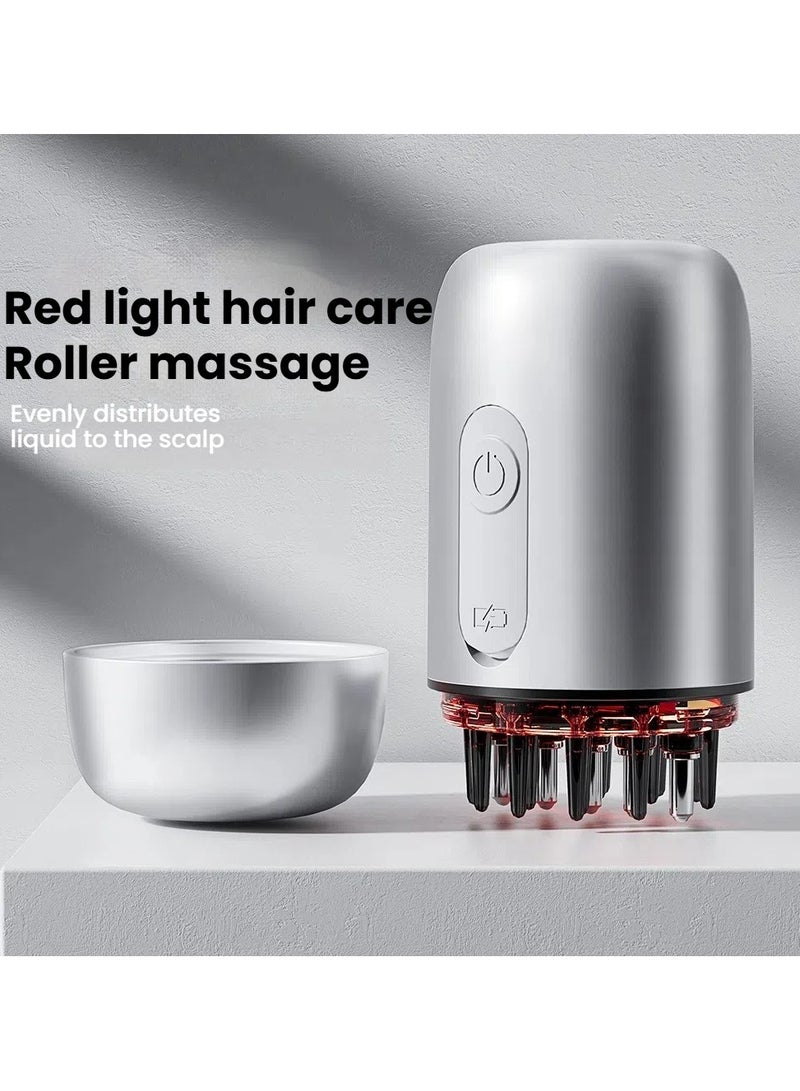 general Scalp applicator red light electric roll-on massage meridian comb EMS hair growth liquid automatic introduction of drug delivery device - Image 1