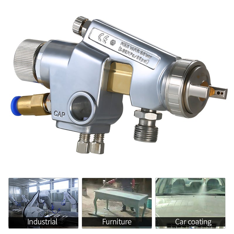 WA-200-202P 2.0mm Automatic Paint Sprayer Industrial Spraying Tool Pressure Feed Auto-spraying Oil Paint Sprayer Woodworking Painting - Image 2